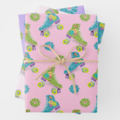 Imitate Glitzer Roller Staking Blume Party Geschenkpapier Set (Beispiel)