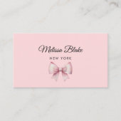 Imitate Glitzer rosa Bug Design Visitenkarte (Vorderseite)