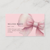 Imitate Glitzer rosa Bug Design Visitenkarte (Rückseite)