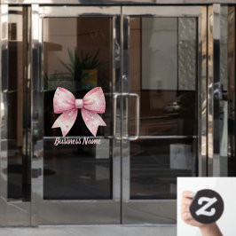 Imitate Glitzer Rosa Buglogo Fensteraufkleber