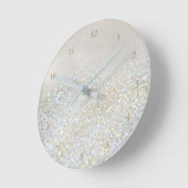 Imitate Glitzer Runde Wanduhr (Winkel)