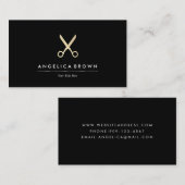 Imitate Glitzer Schere Visitenkarte (Vorne/Hinten)