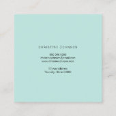 Imitate Glitzer Schmetterling Quadratische Visitenkarte (Rückseite)