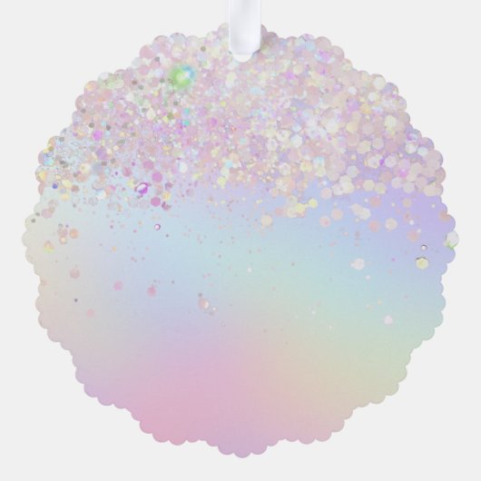 Imitate Glitzer Schmetterling vielen Dank Ornament Karte (Rückseite)