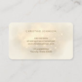 Imitate Glitzer Schmetterling Visitenkarte (Rückseite)