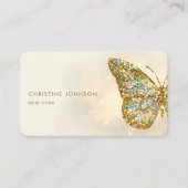 Imitate Glitzer Schmetterling Visitenkarte (Vorderseite)