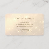 Imitate Glitzer Schmetterlingsdesign Visitenkarte (Rückseite)