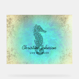 Imitate Glitzer Seepferd Acrylschild