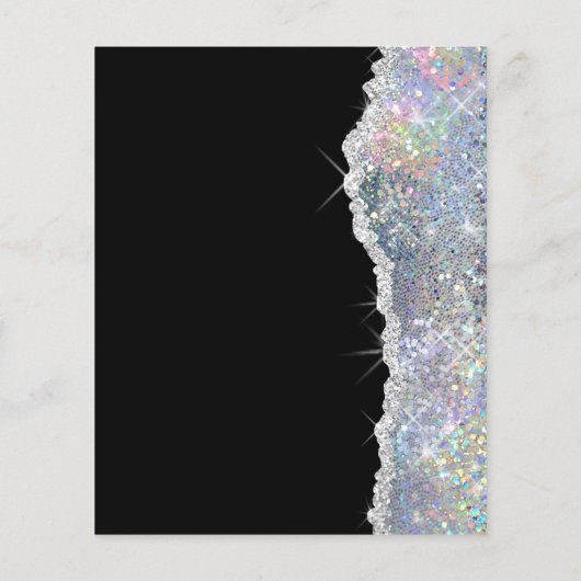 Imitate Glitzer Silber Sequenzer Flyer (Hinten)