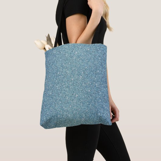 Imitate Glitzer Tote Bag-Dusty Aqua Tasche (Von Nahem)