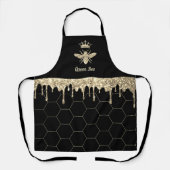 Imitate Glitzer Tropfen Bienenkönigin Schürze (Vorderseite)