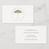 Imitate Glitzer Umbrella Logo Visitenkarte (Vorne/Hinten)