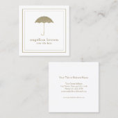 Imitate Glitzer Umbrella Visitenkarte (Vorne/Hinten)