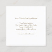 Imitate Glitzer Umbrella Visitenkarte (Rückseite)