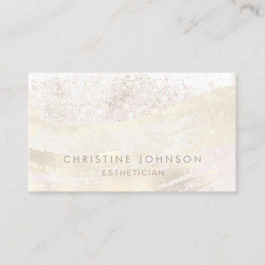 IMITATE Glitzer und Folienmuster Ästhetik Visitenkarte (Vorderseite)