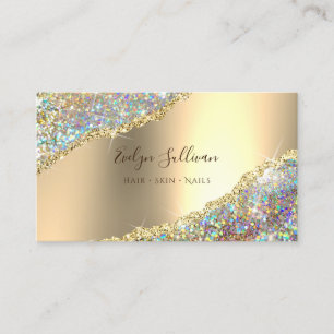 Imitate Glitzer und Gold Foil Visitenkarte