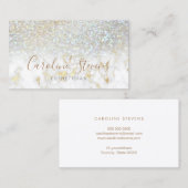 IMITATE Glitzer und Marmorboden Visitenkarte (Vorne/Hinten)