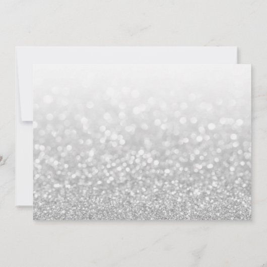 Imitate Glitzer Vielen Dank für die Medieneinlage Einladung (Rückseite)