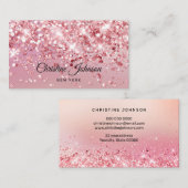 Imitate Glitzer Visitenkarte (Vorne/Hinten)