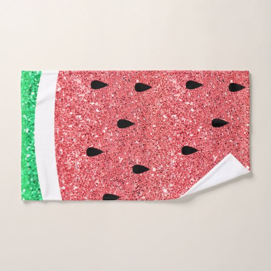 IMITATE Glitzer Wassermelone Badhandtuch Set (Handtuch)