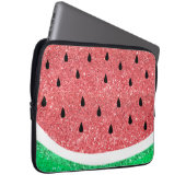 Imitate Glitzer Wassermelone Design Laptopschutzhülle (Vorne Rechts)