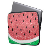 Imitate Glitzer Wassermelone Design Laptopschutzhülle (Vorderseite Links)