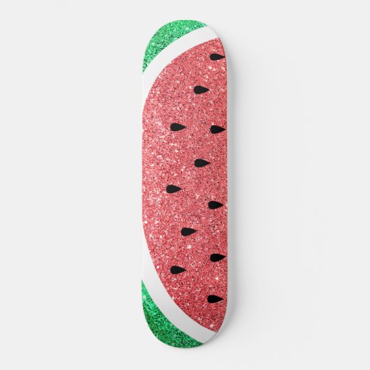 Imitate Glitzer Wassermelone Slice Design Skateboard (Vorderseite)