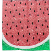 IMITATE Glitzer Wassermelone Slice Duschvorhang (Vorderseite)