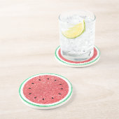 Imitate Glitzer Wassermelone Untersetzer (Seite)