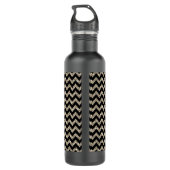 Imitate Glitzer Zickzack Monogramm Trinkflasche (Rückseite)
