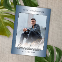 Imitate Glossy Blue Silver Grau Abschluss