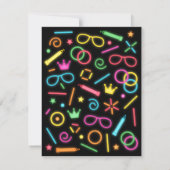 Imitate glühen bei den dunklen Einladungen zur Geb (Rückseite)