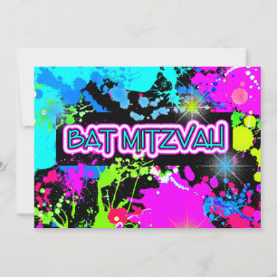 Imitate, Glühen in dunkler Farbe, Bat Mitzvah Einladung