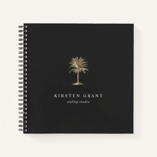 Imitate Gol Palm Tree Logo Notizblock (Vorderseite)