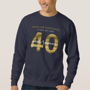 Imitate Gold 40-Jahres-Wiedersehen Sweatshirt