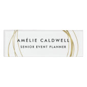 Imitate Gold Abstrakt Namenschild (Vorderseite)