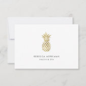 Imitate Gold Ananas Geschenkgutschein (Vorderseite)