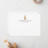 Imitate Gold Ananas Personalisiert Real Anwesen Ag Mitteilungskarte (Vorderseite/Rückseite Beispiel)