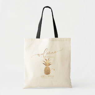 Imitate Gold Ananas Willkommensgeschenke Tragetasche