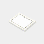 Imitate Gold Arrows Muster Personalisiert Post-it Klebezettel (angewinkelt)