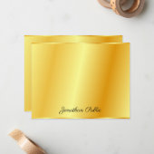 Imitate Gold Benutzerdefinierte Vorlage für handge (Vorderseite/Rückseite Beispiel)