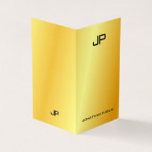 Imitate Gold Beruflich Elegante Moderne Monogram Visitenkarten (Vorderseite)