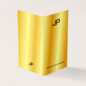 Imitate Gold Beruflich Elegante Moderne Monogram Visitenkarten (Vorderseite)