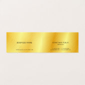 Imitate Gold Beruflich Moderne Elegante Vorlage Visitenkarten (Innenseite Aufgefaltet)