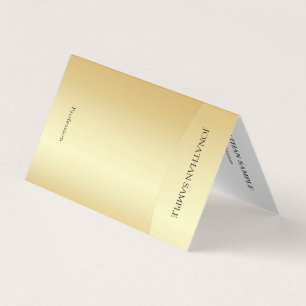 Imitate Gold Beruflich Moderne Elegante Vorlage Visitenkarten