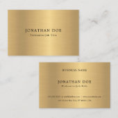 Imitate Gold Berufliche Minimalistische Elegant-Vo Visitenkarte (Vorne/Hinten)