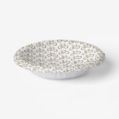 Imitate Gold Bike Muster Radfahrer Pappteller (Gewinkelt)