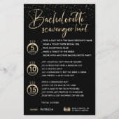 Imitate Gold Black Bachelorette Scavenger Jagdspie (Vorderseite)