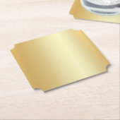 Imitate Gold Blank Elegantes Template Moderner Gla Untersetzer (angewinkelt)