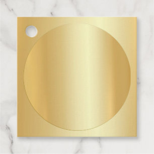 Imitate Gold Blank Template hinzufügen Text Elegan Geschenkanhänger